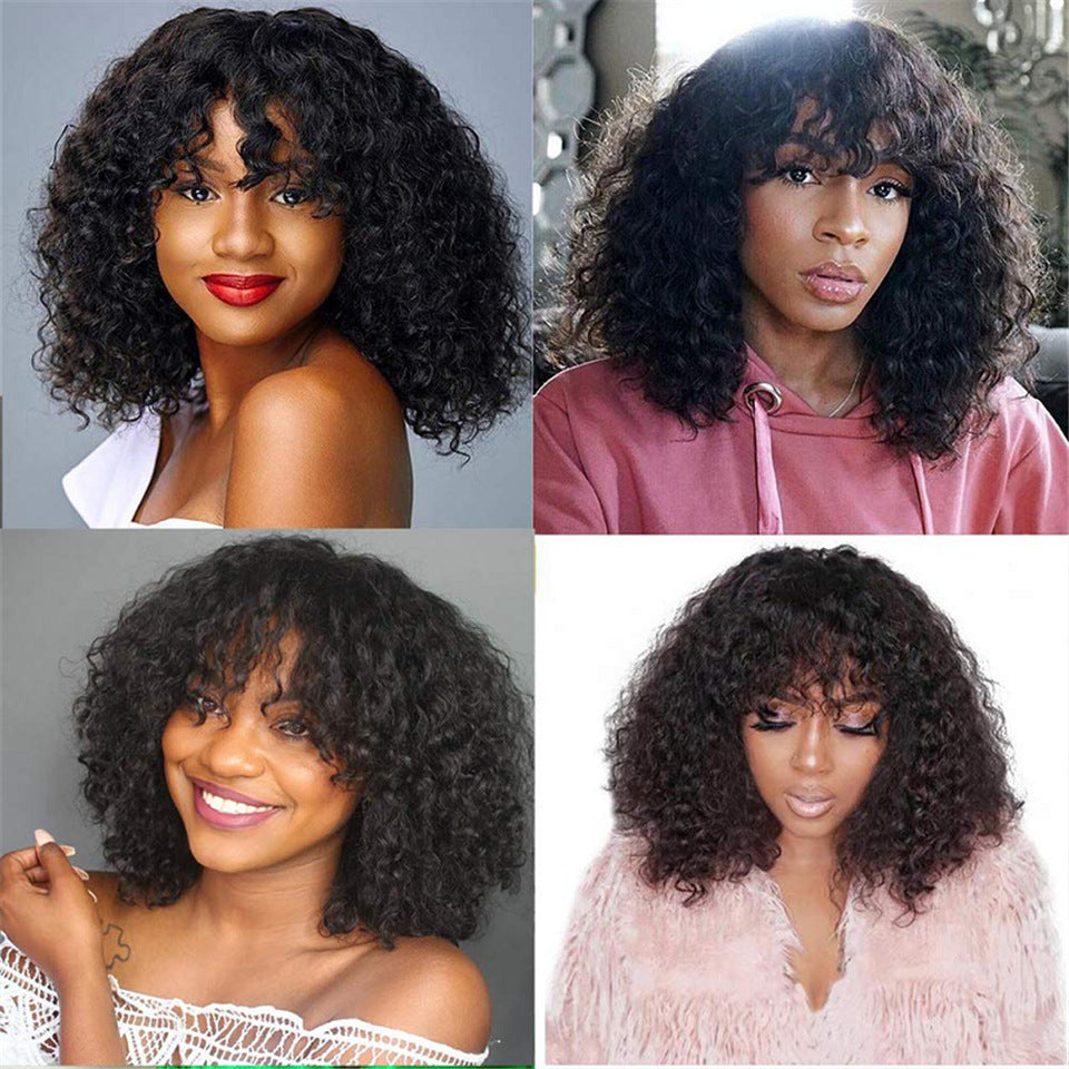 Kinky Curly Human Hair Wigs
