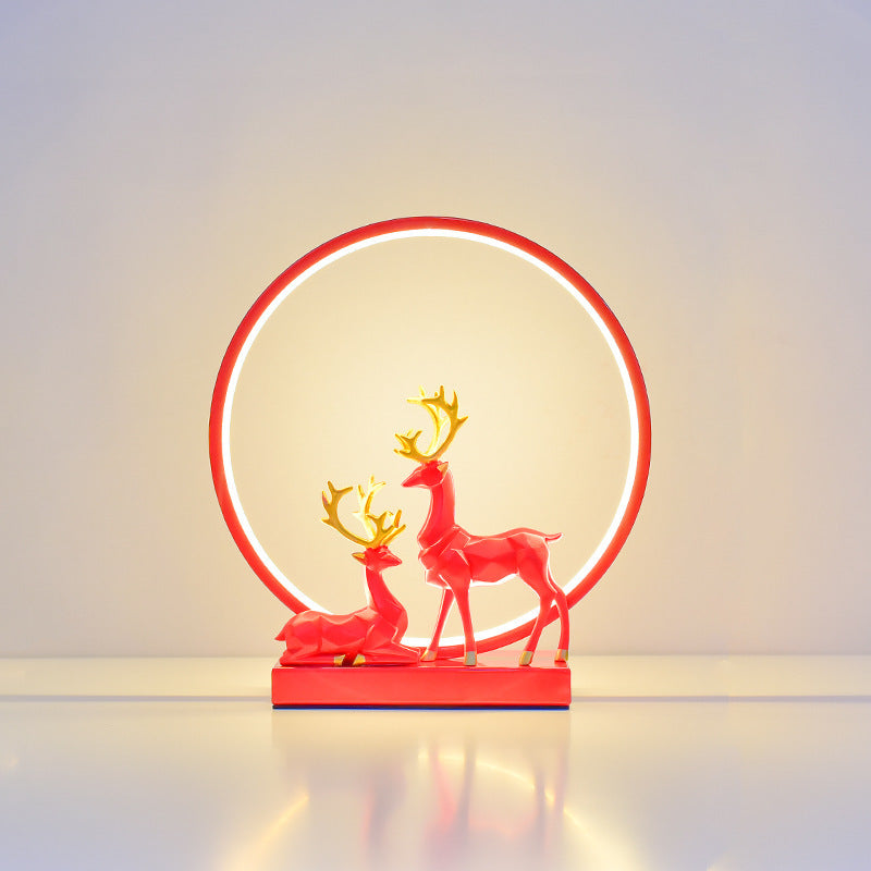 Creative Red Wedding Lantern Wedding Room Decorative Table Lamp