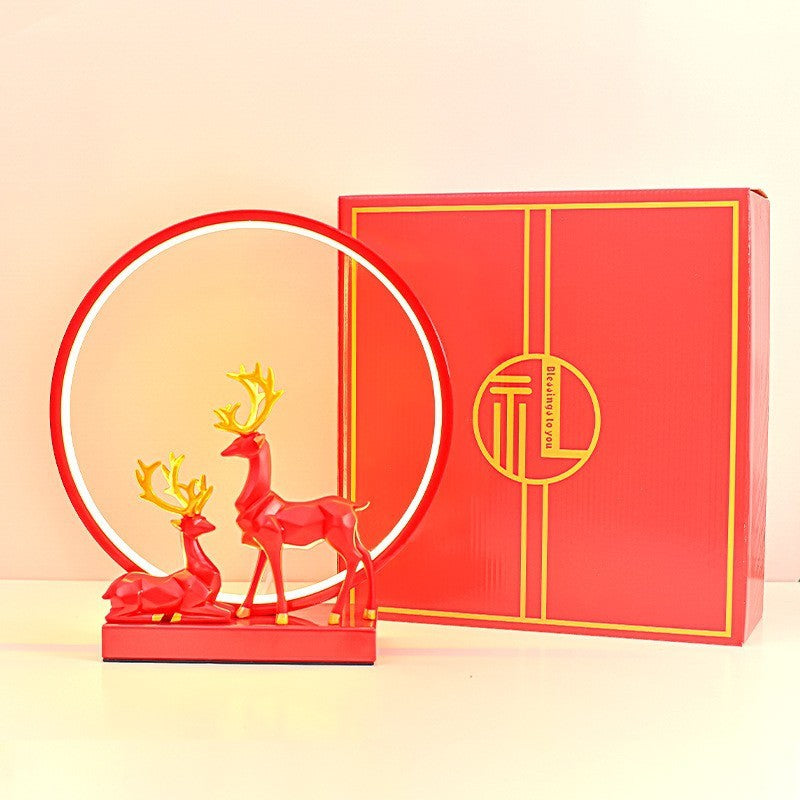 Creative Red Wedding Lantern Wedding Room Decorative Table Lamp