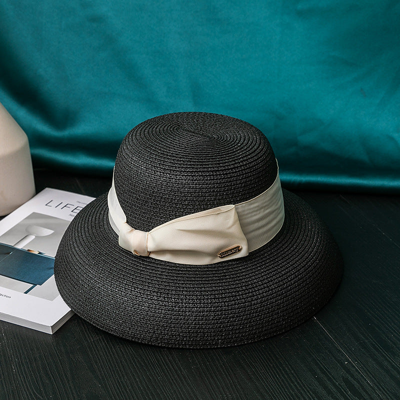 Beach Travel Lampshade Straw Hat Big Brim Ladies