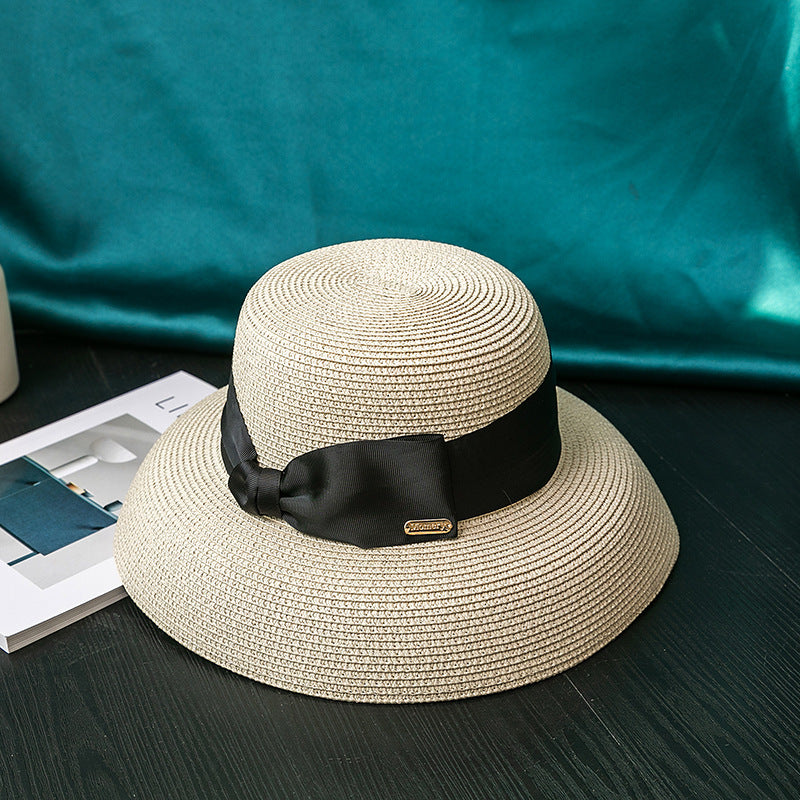 Beach Travel Lampshade Straw Hat Big Brim Ladies