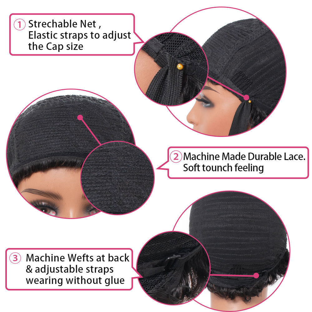 Kinky Curly Human Hair Wigs