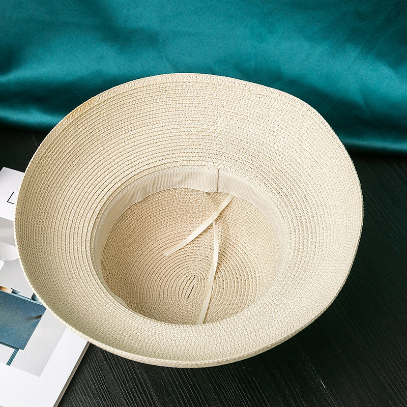 Beach Travel Lampshade Straw Hat Big Brim Ladies