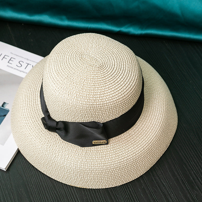 Beach Travel Lampshade Straw Hat Big Brim Ladies