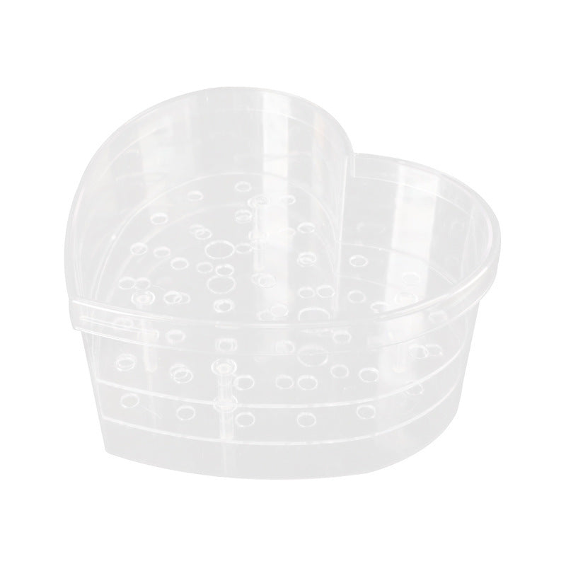 Acrylic Crystal Heart-shaped Rose Flower Box 33-hole Flower Arrangement Box
