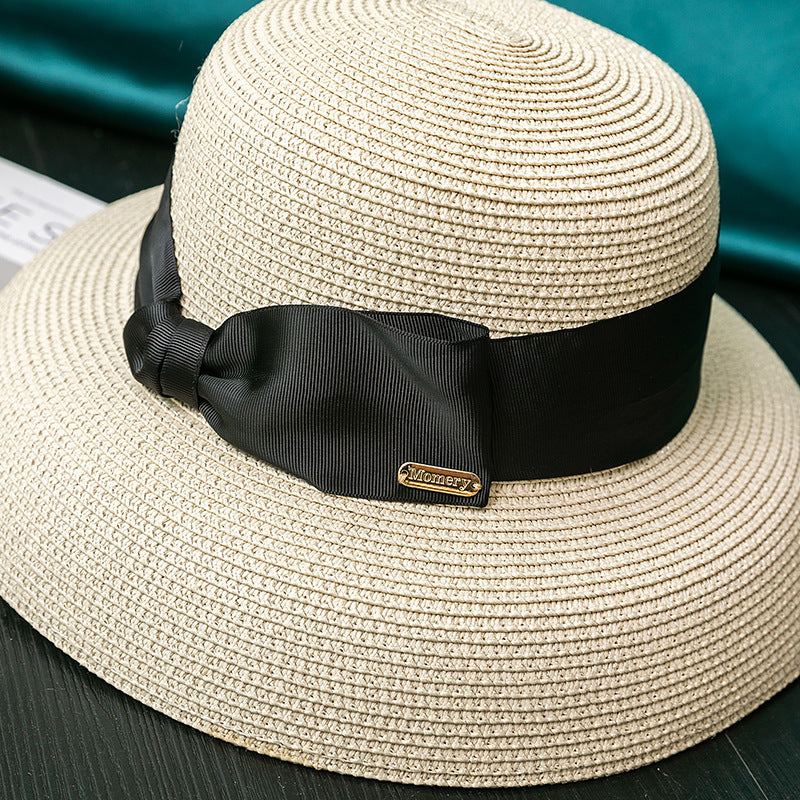 Beach Travel Lampshade Straw Hat Big Brim Ladies