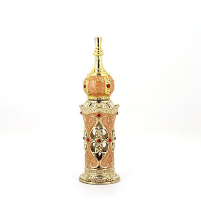 1PC 12mL Arabian Style Antiqued Metal Arabian Style Essential Oil Bottles RefillablePerfume Bottles Decoration Gifts