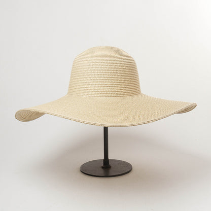 Ladies Outdoor Travel Sunscreen Sunshade Big Brim Straw Hat