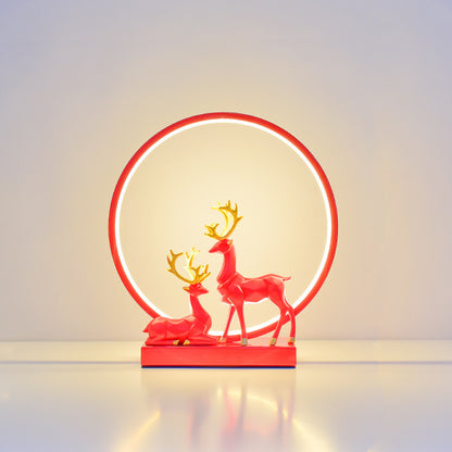 Creative Red Wedding Lantern Wedding Room Decorative Table Lamp