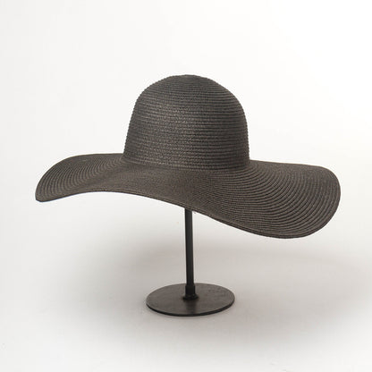 Ladies Outdoor Travel Sunscreen Sunshade Big Brim Straw Hat