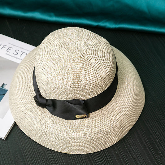 Beach Travel Lampshade Straw Hat Big Brim Ladies